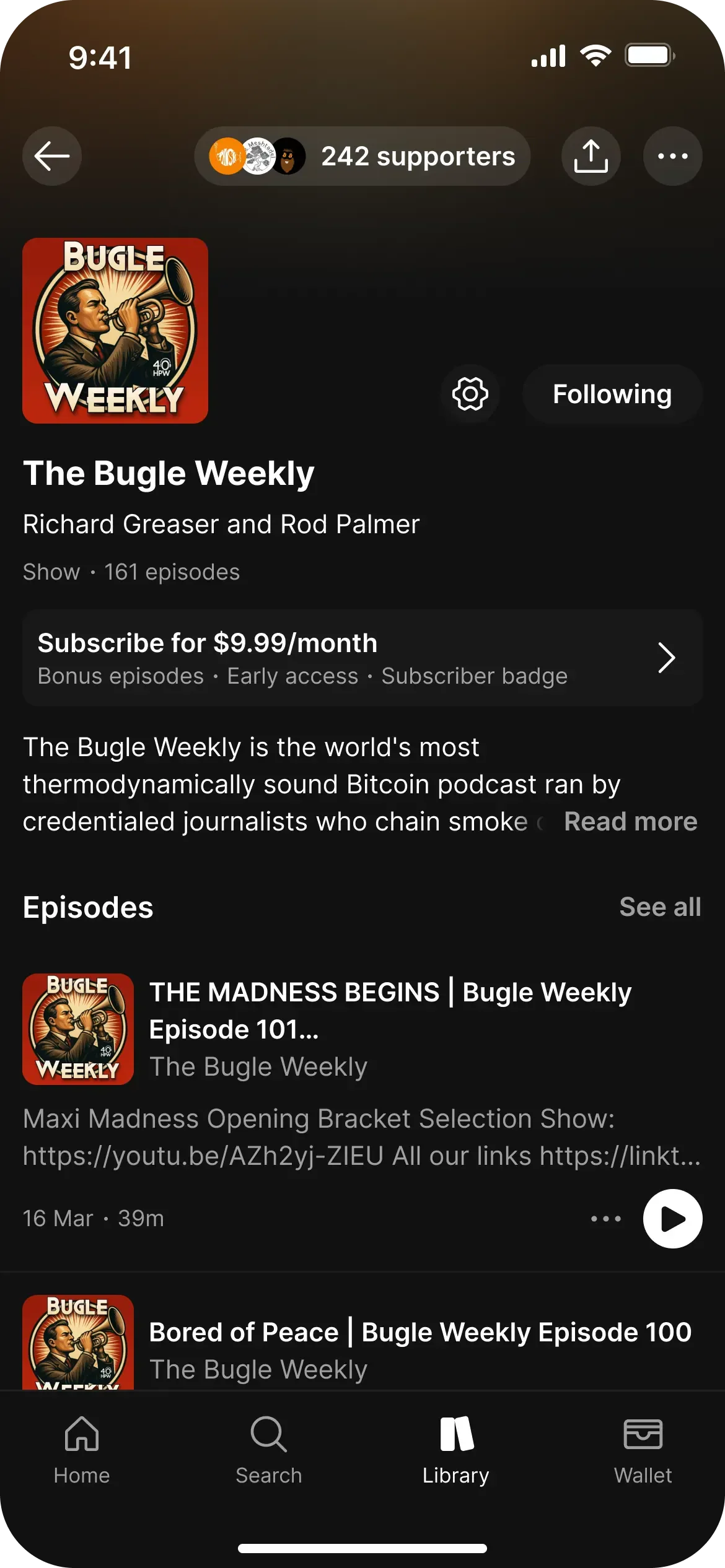 A show page